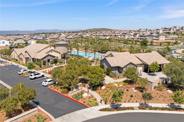 32325 Hillstone St, Temecula, CA 92591 - aerial perspective of suburban area featuring a pool area and a mountainous background