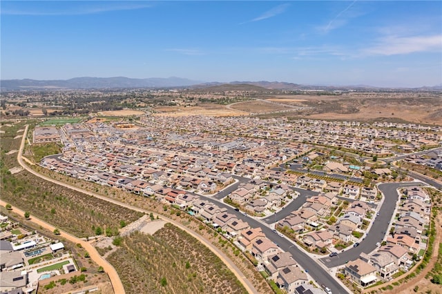 32325 Hillstone St, Temecula, CA 92591 - aerial view of property and surrounding area featuring a mountain backdrop and nearby suburban area