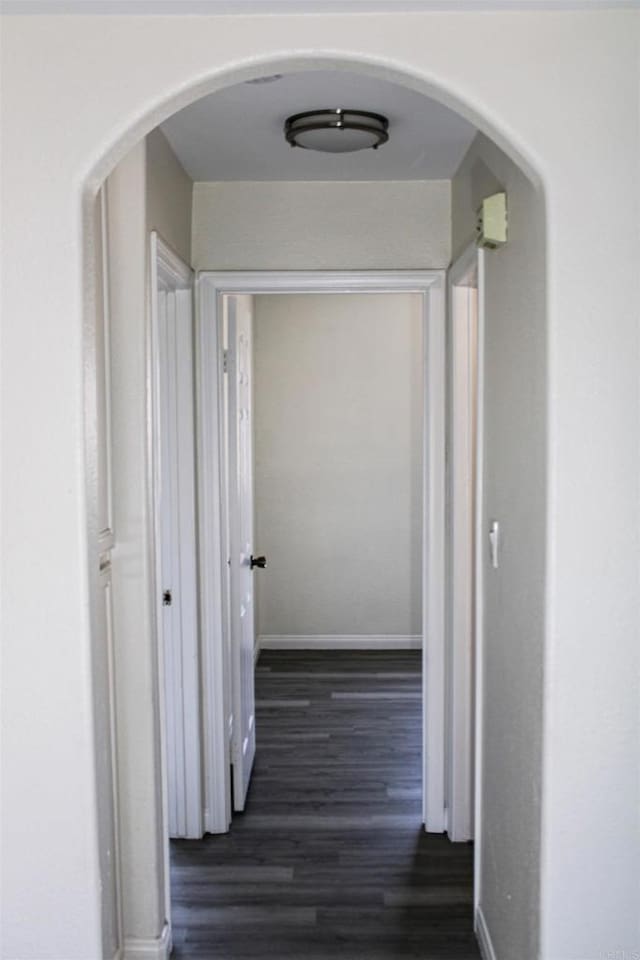 188 S Lincoln Ave Unit 22, El Cajon, CA 92020 - corridor with dark wood-style floors and baseboards