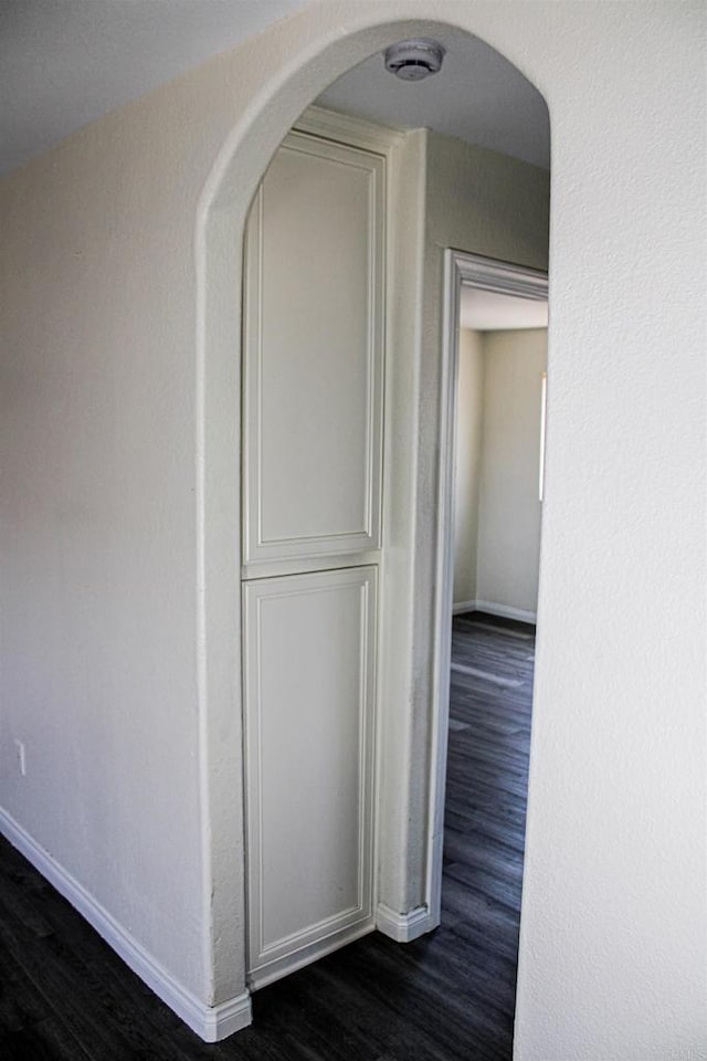 188 S Lincoln Ave Unit 22, El Cajon, CA 92020 - hall with baseboards and dark wood-type flooring