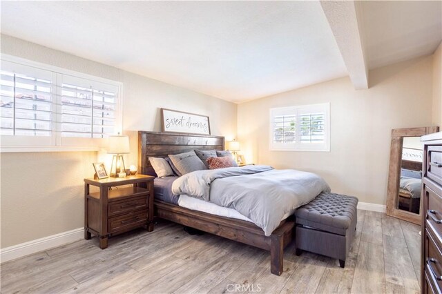 27573 Santa Clarita Rd, Saugus, CA 91350 - bedroom with light wood-style flooring and baseboards