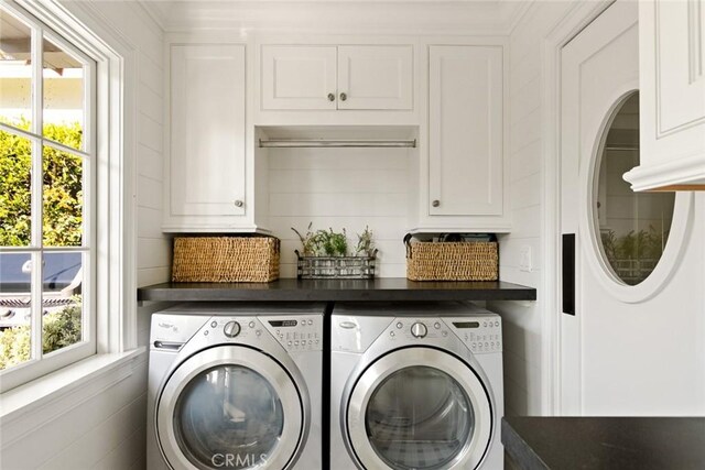 326 Ruby St, Laguna Beach, CA 92651 - washroom featuring separate washer and dryer and cabinet space