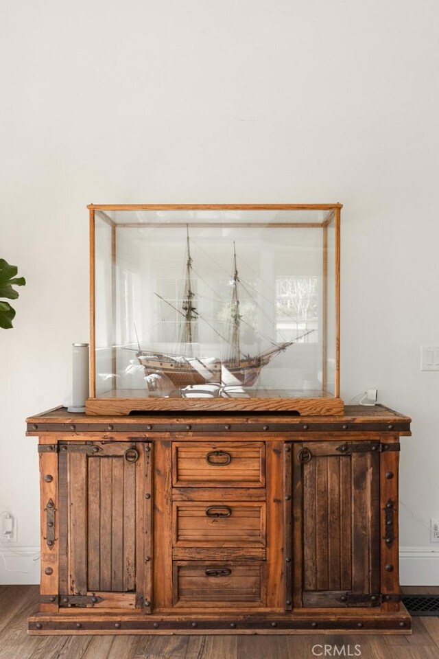 326 Ruby St, Laguna Beach, CA 92651 - detailed view of wood finished floors and baseboards