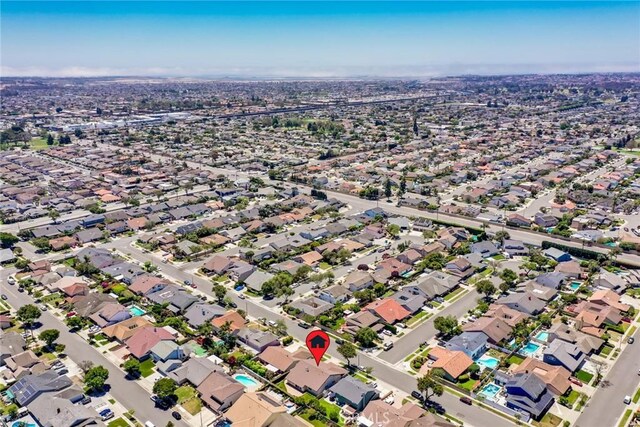 16292 Wishingwell, Huntington Beach, CA 92647 - aerial view of property and surrounding area featuring nearby suburban area