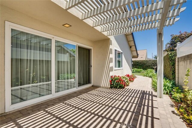 16292 Wishingwell, Huntington Beach, CA 92647 - view of patio / terrace with a pergola