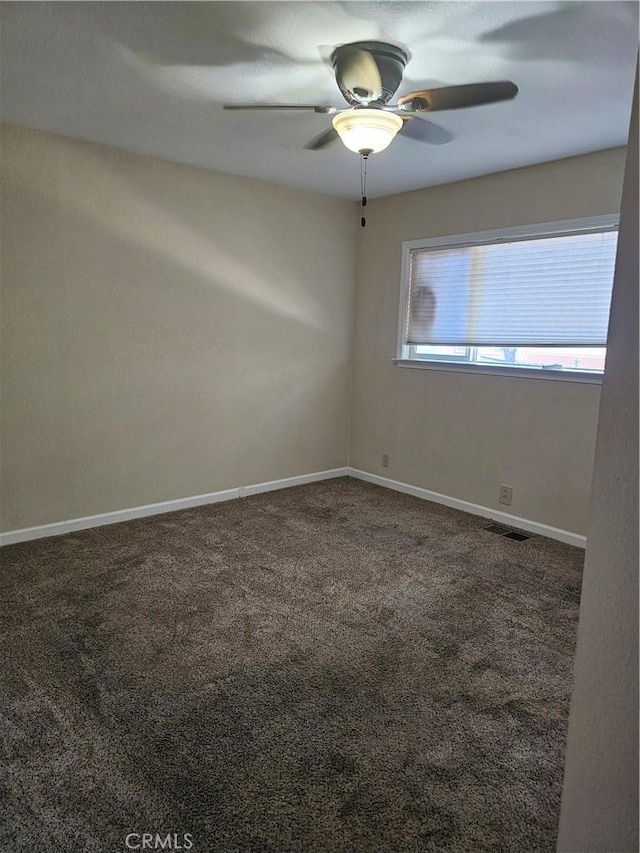 1371 Yokayo Dr, Ukiah, CA 95482 - carpeted spare room with ceiling fan and baseboards