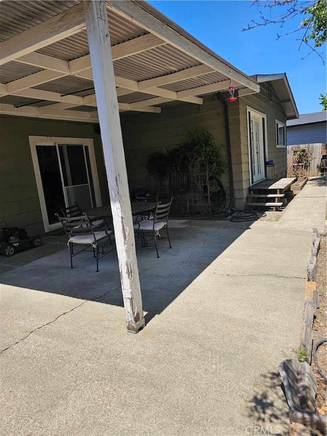 1371 Yokayo Dr, Ukiah, CA 95482 - view of patio featuring outdoor dining area