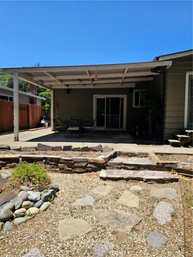 1371 Yokayo Dr, Ukiah, CA 95482 - back of property with a patio area