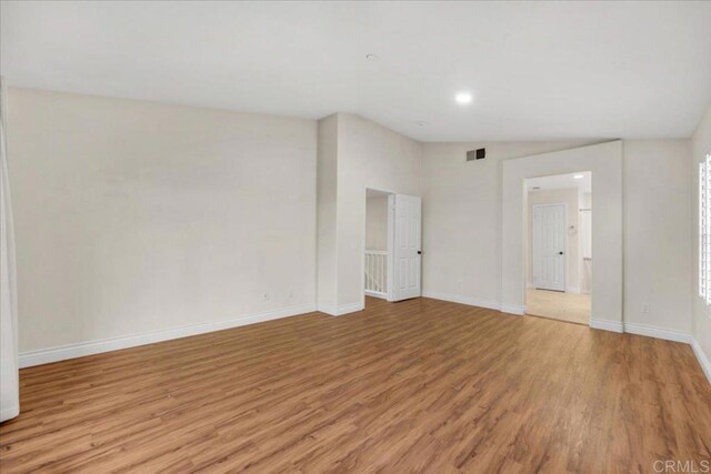 858 Via Barquero, San Marcos, CA 92069 - spare room featuring light wood-style floors, baseboards, and recessed lighting