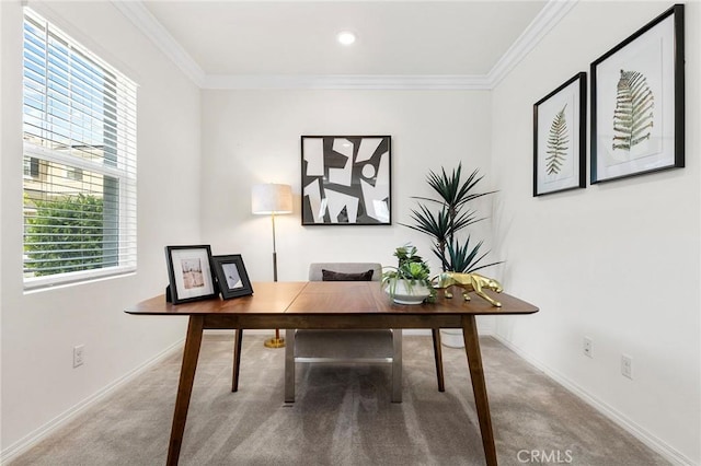 15975 Osprey Ave, Chino, CA 91708 - office space featuring carpet floors, baseboards, and ornamental molding