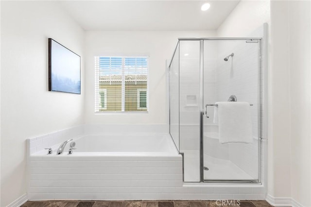 15975 Osprey Ave, Chino, CA 91708 - full bath featuring a garden tub and a stall shower