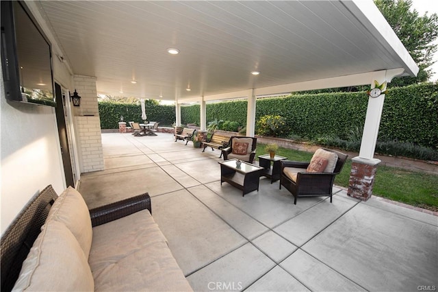 7680 Jadeite Ave, Rancho Cucamonga, CA 91730 - view of patio / terrace featuring an outdoor living space
