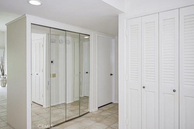 3375 Punta Alta Unit A, Laguna Woods, CA 92637 - corridor featuring recessed lighting and baseboards
