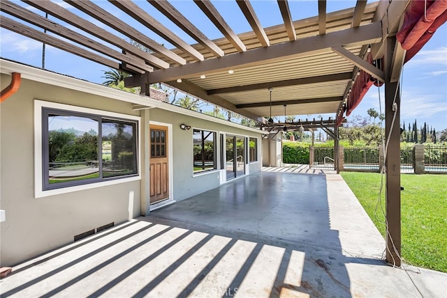 2886 Mcallister St, Riverside, CA 92503 - view of patio / terrace featuring a pergola