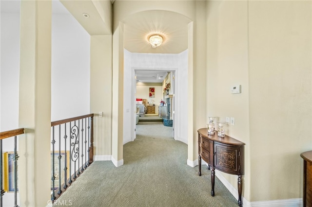 37626 Via Majorca, Murrieta, CA 92562 - corridor featuring carpet, baseboards, and arched walkways