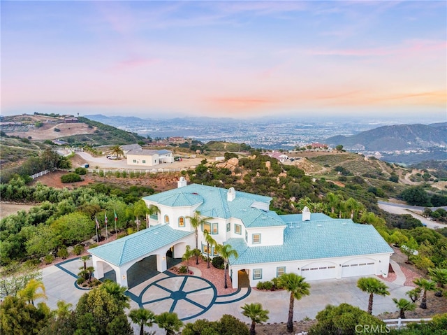 37626 Via Majorca, Murrieta, CA 92562 - aerial view at dusk of a mountain view