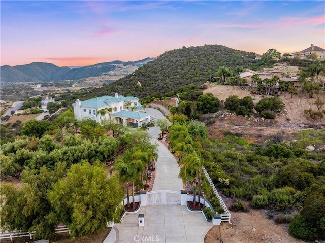 37626 Via Majorca, Murrieta, CA 92562 - aerial view at dusk of a mountain view