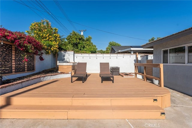 1459 Clock Ave, Redlands, CA 92374 - wooden deck with a fenced backyard