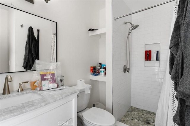 1459 Clock Ave, Redlands, CA 92374 - full bath featuring vanity, a tile shower, and toilet