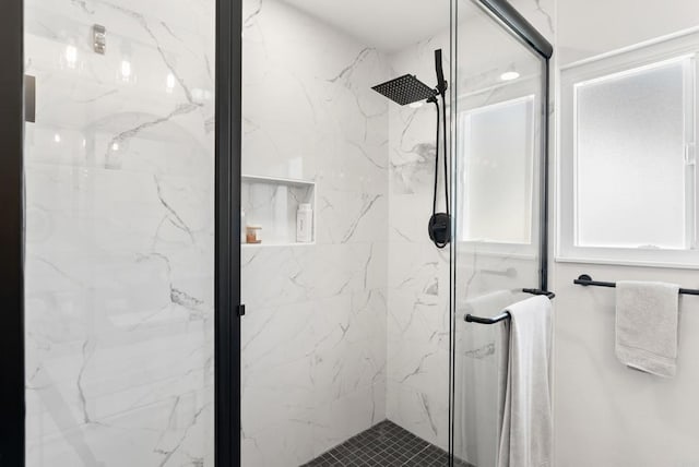 6153 Baltimore Dr, La Mesa, CA 91942 - full bath with a marble finish shower