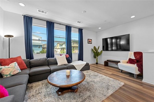 181 Moonflower Rd, Rancho Mission Viejo, CA 92694 - living area with wood finished floors, recessed lighting, and baseboards