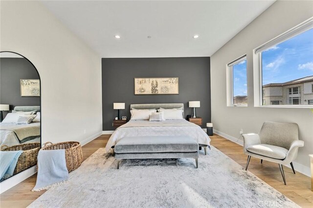 20537 W Overlook Ct, Porter Ranch, CA 91326 - bedroom featuring recessed lighting, baseboards, and wood finished floors