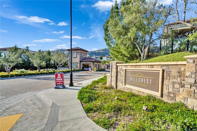 20537 W Overlook Ct, Porter Ranch, CA 91326 - community sign with a mountain view