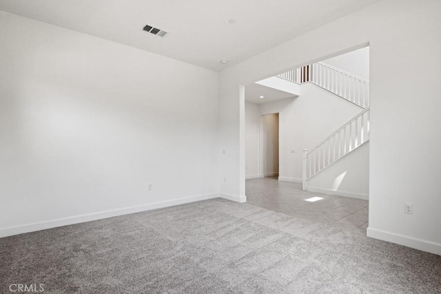 17744 Mcdowell Valley Dr, Riverside, CA 92503 - spare room with carpet flooring, baseboards, and stairs