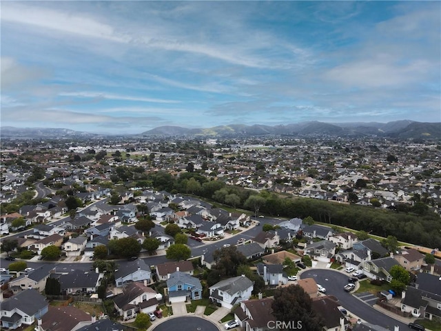 1337 Lloyd Pl, Lompoc, CA 93436 - aerial overview of property's location featuring a mountainous background and nearby suburban area