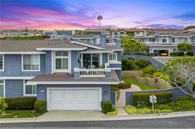 3510 Lilac Ave Unit 13, Corona Del Mar, CA 92625 - multi unit property with a residential view, concrete driveway, a gate, and a shingled roof