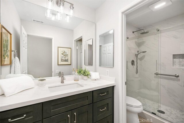 3510 Lilac Ave Unit 13, Corona Del Mar, CA 92625 - bathroom featuring a marble finish shower and vanity