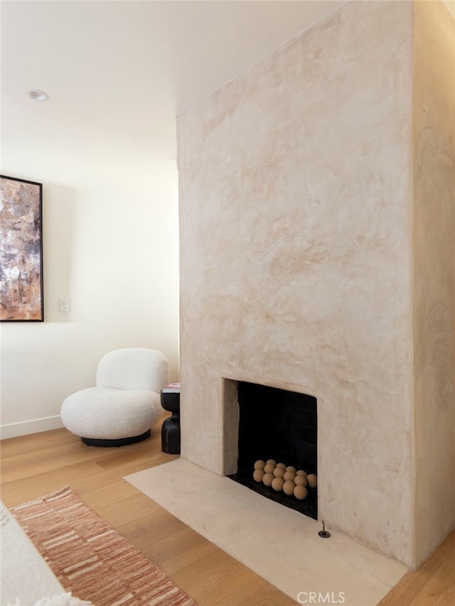 3554 S Sycamore Ave, Los Angeles, CA 90016 - detailed view of wood finished floors and a high end fireplace