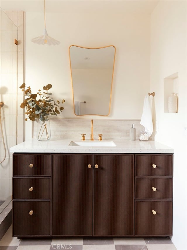 3554 S Sycamore Ave, Los Angeles, CA 90016 - full bathroom featuring vanity and a shower