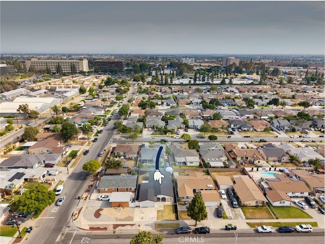 12340 Dune St, Norwalk, CA 90650 - aerial view of property and surrounding area with nearby suburban area