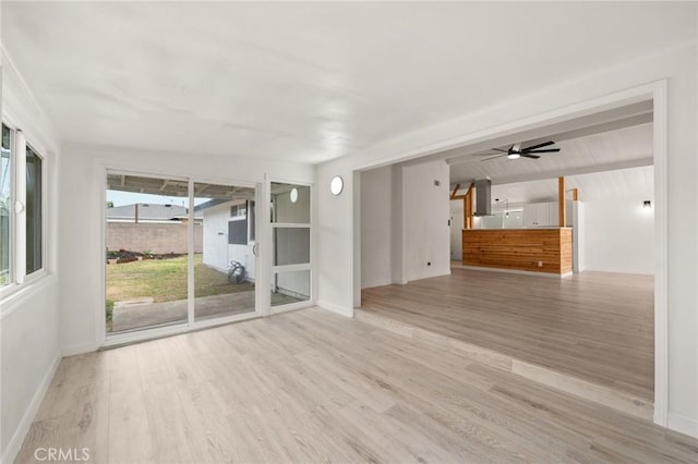 12340 Dune St, Norwalk, CA 90650 - spare room with wood finished floors, baseboards, and a ceiling fan