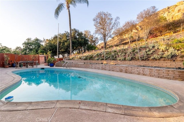 4899 Glenwood Dr, Riverside, CA 92501 - view of swimming pool with a fenced backyard and a patio