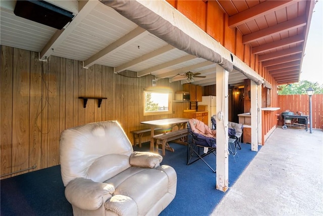 4899 Glenwood Dr, Riverside, CA 92501 - view of patio featuring outdoor dining space