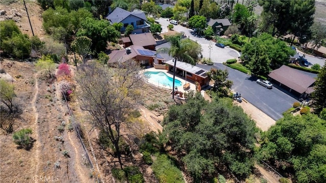 4899 Glenwood Dr, Riverside, CA 92501 - aerial view of property and surrounding area featuring a pool