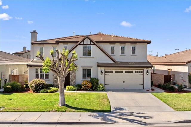 34032 Temecula Creek Rd, Temecula, CA 92592 - view of front of home featuring driveway, stucco siding, an attached garage, and a tiled roof
