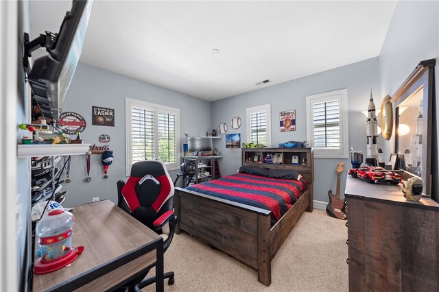 34032 Temecula Creek Rd, Temecula, CA 92592 - carpeted bedroom featuring multiple windows