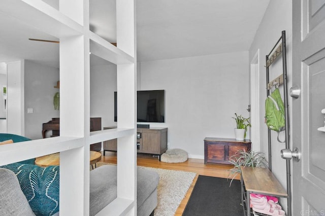6053 Mohler St, San Diego, CA 92120 - living room featuring wood finished floors