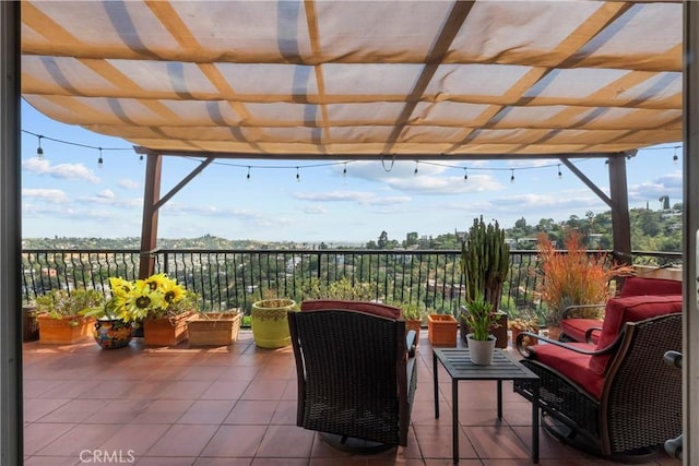 633 Sunnyhill Dr, Los Angeles, CA 90065 - view of patio / terrace featuring a pergola