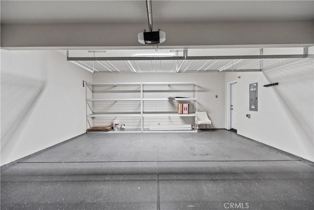 166 Borrego, Irvine, CA 92618 - garage with electric panel and a garage door opener