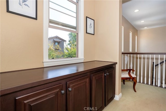 15530 New Park Ter, San Diego, CA 92127 - hallway featuring light carpet and recessed lighting