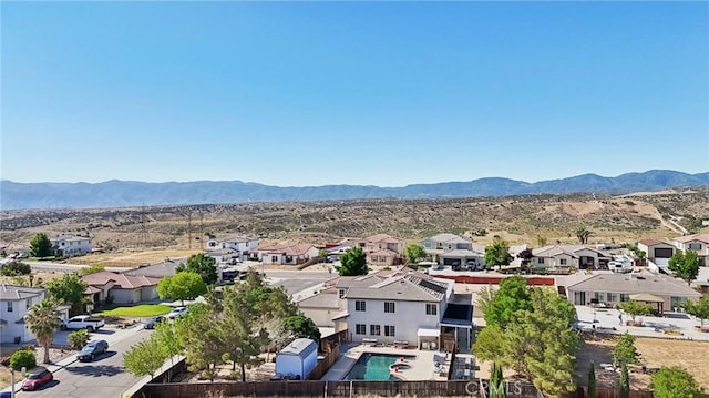 6688 Banyan Ave, Hesperia, CA 92345 - aerial view of residential area with mountains and a pool