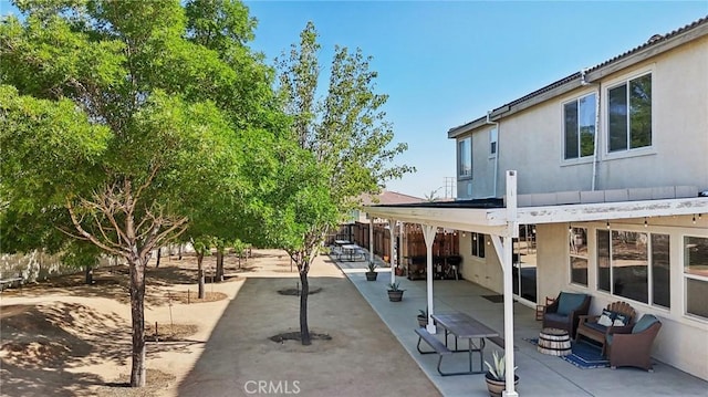 6688 Banyan Ave, Hesperia, CA 92345 - back of property with a patio and stucco siding