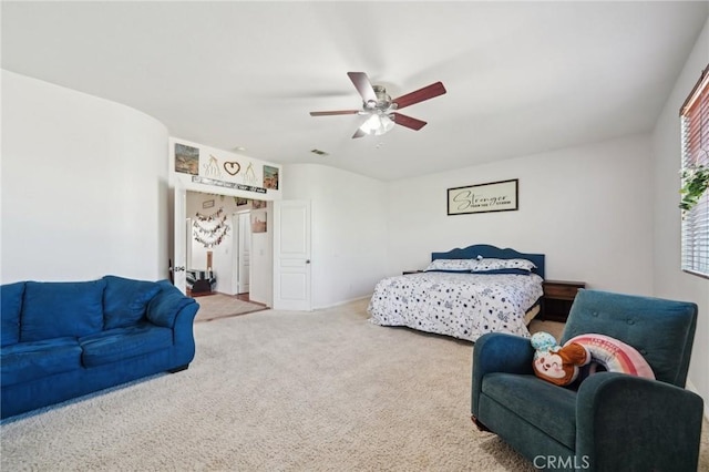 6688 Banyan Ave, Hesperia, CA 92345 - carpeted bedroom featuring ceiling fan