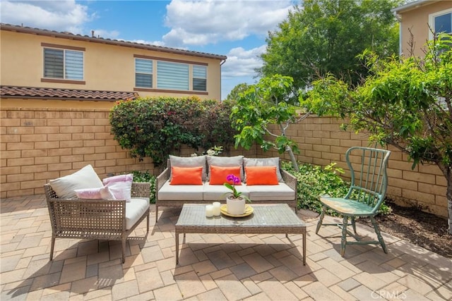 323 La Ventana Dr, Brea, CA 92823 - view of patio featuring an outdoor hangout area