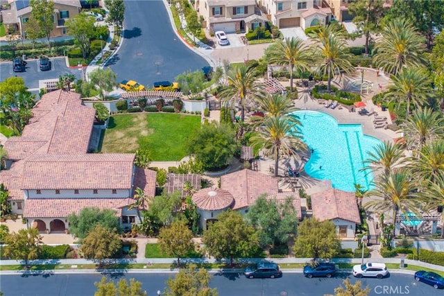 323 La Ventana Dr, Brea, CA 92823 - bird's eye view of a pool area