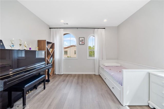 323 La Ventana Dr, Brea, CA 92823 - bedroom with light wood-style floors, baseboards, and recessed lighting